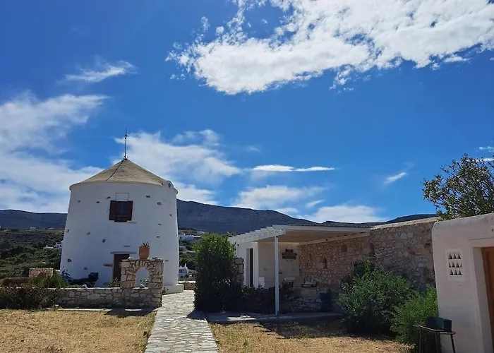 Paros Traditional Windmill In Lefkes Lefkes (Paros)