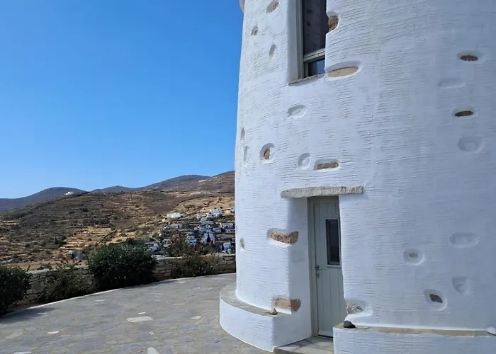 Semesterbostad Paros Traditional Windmill In Lefkes *