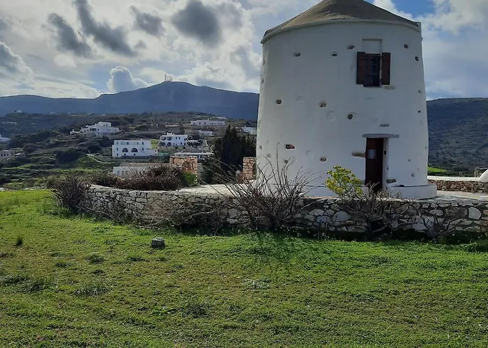Paros Traditional Windmill In Lefkes *