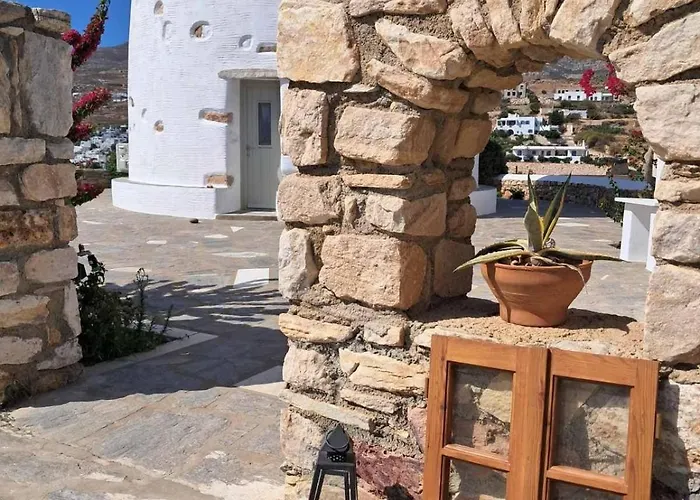 度假居 Paros Traditional Windmill In Lefkes *
